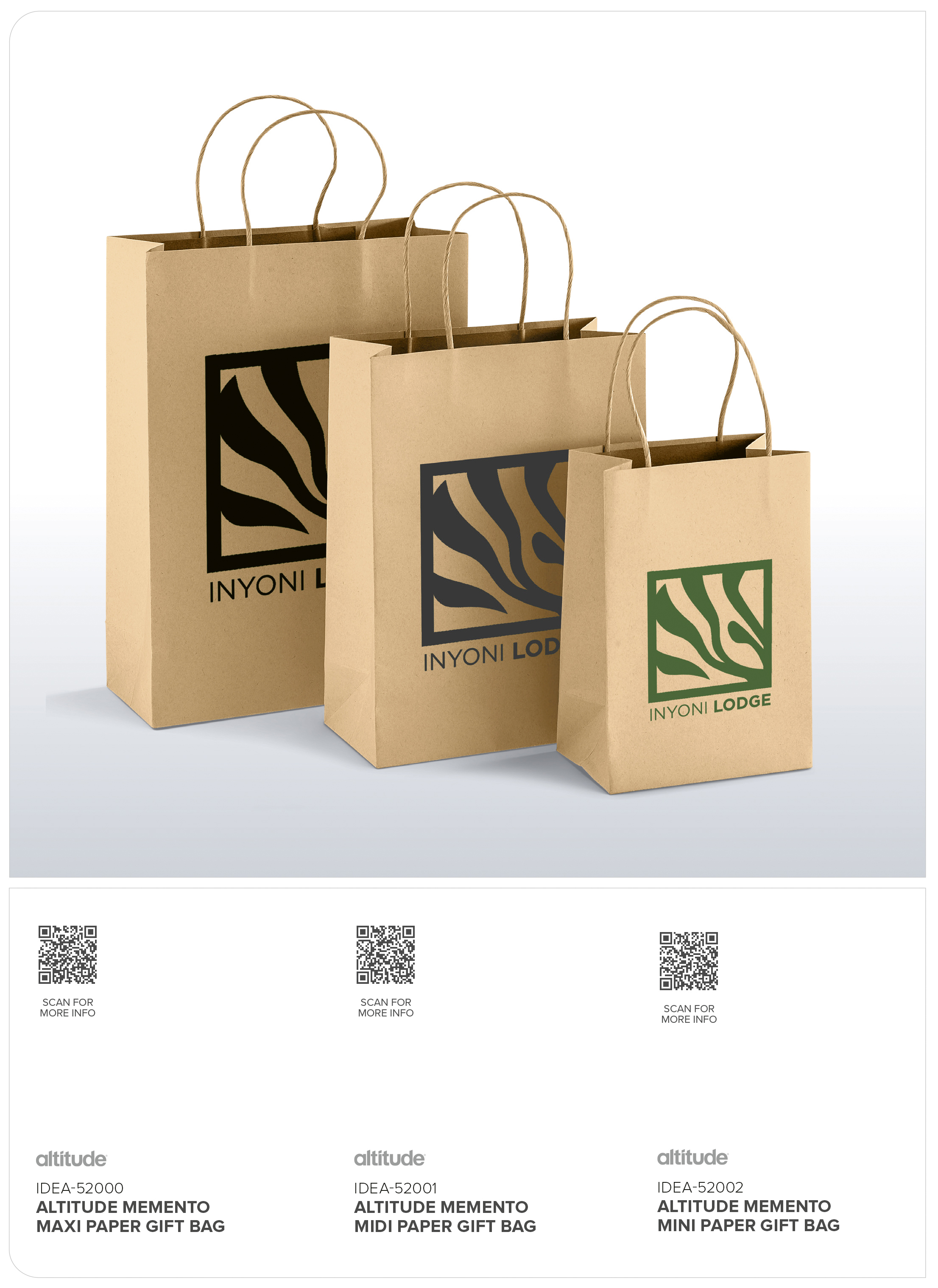 IDEA-52002 - Altitude Memento Mini Paper Gift Bag - Catalogue Image